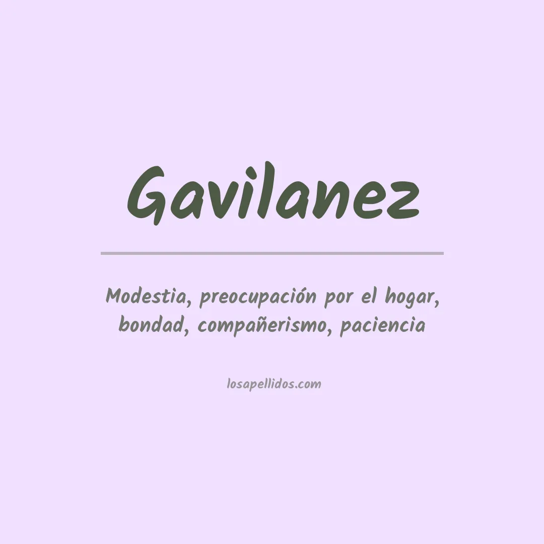 Apellido Gavilanez