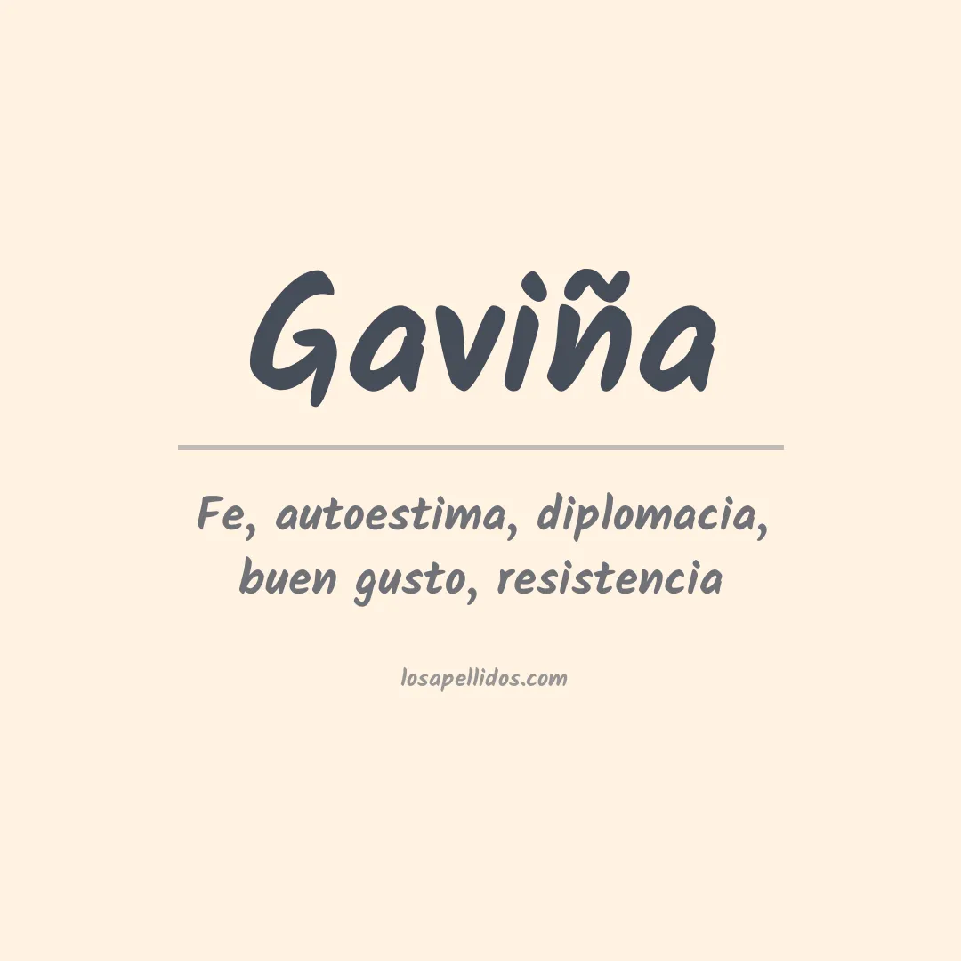 Apellido Gaviña