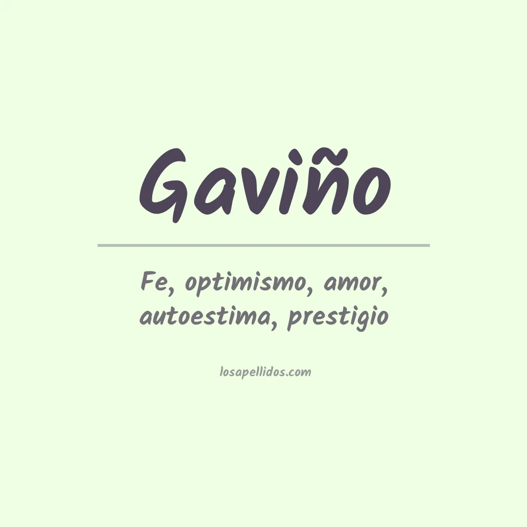 Apellido Gaviño