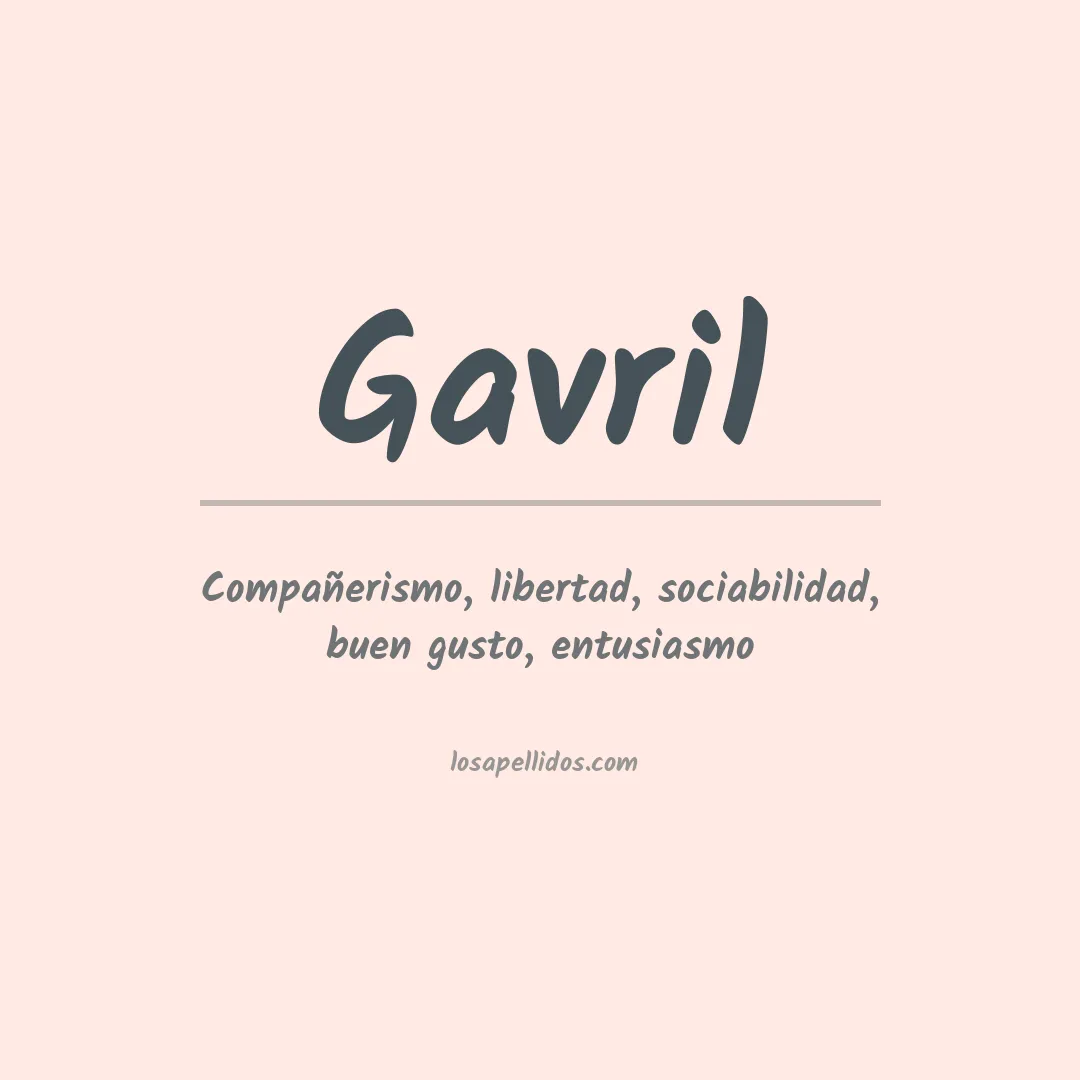 Apellido Gavril