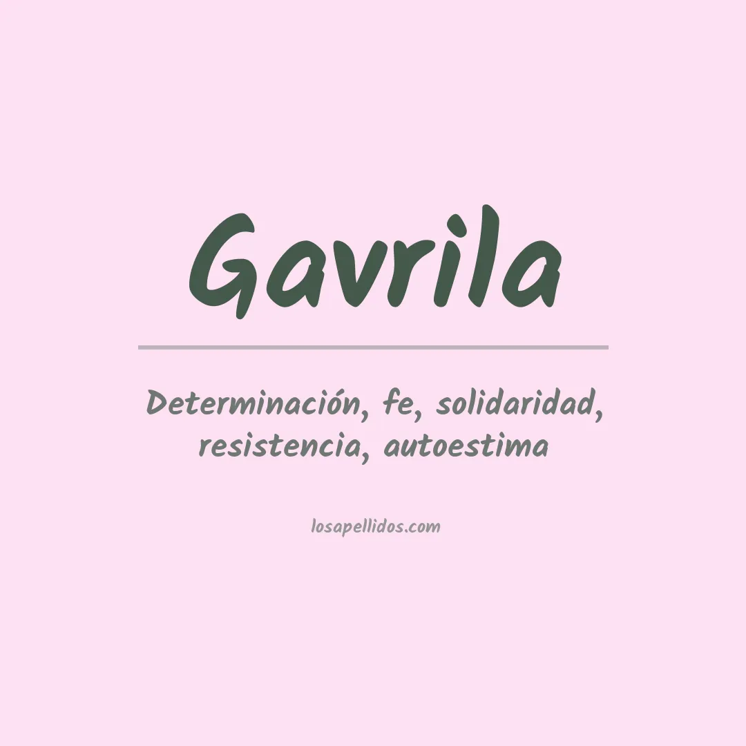 Apellido Gavrila