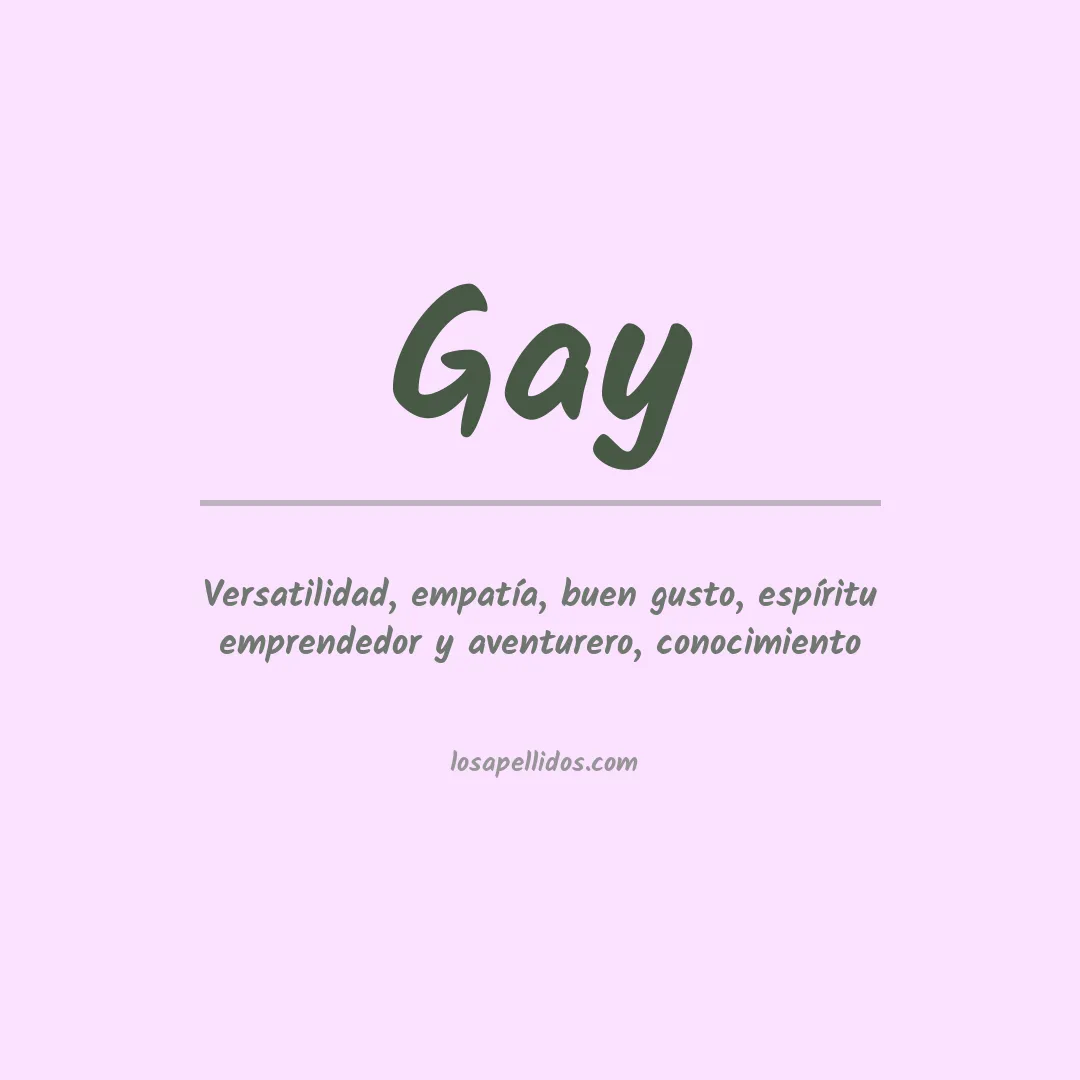 Apellido Gay