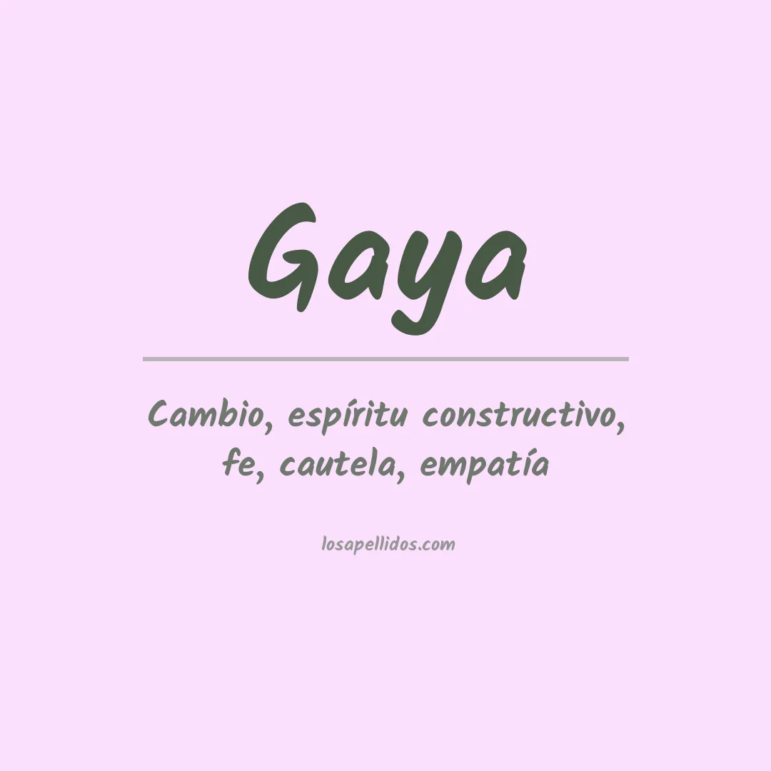 Apellido Gaya