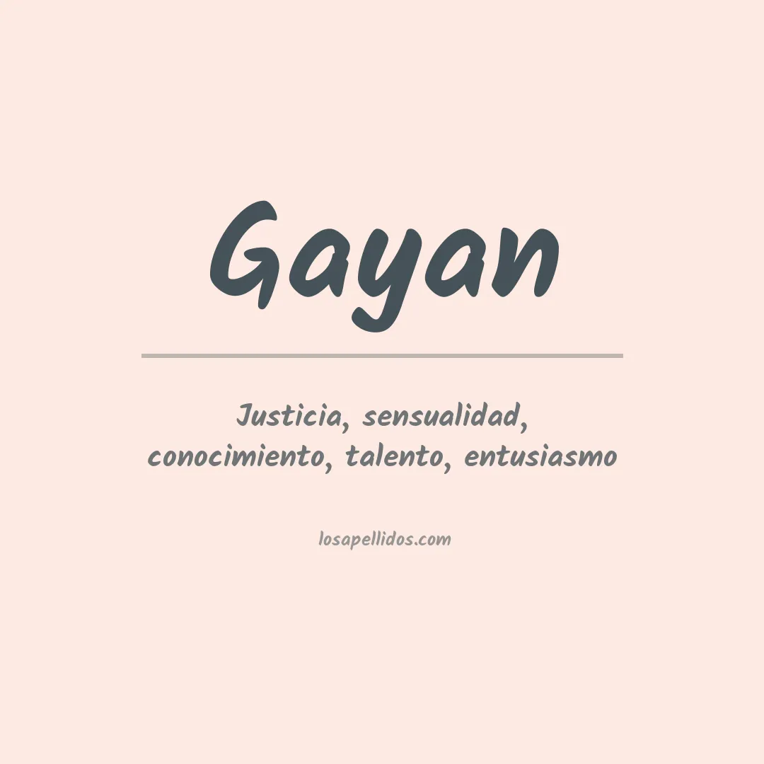Apellido Gayan