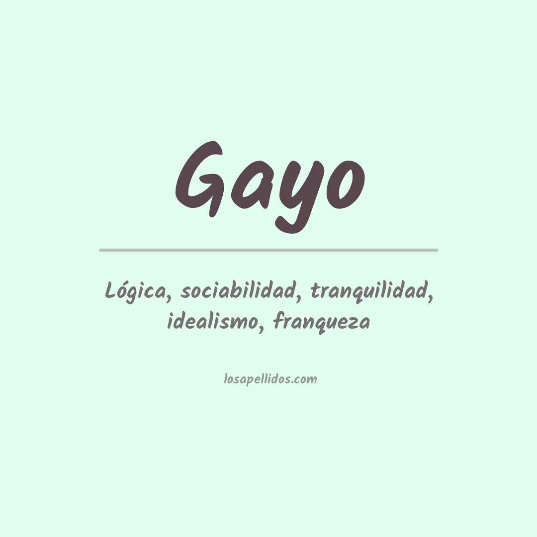 Apellido Gayo