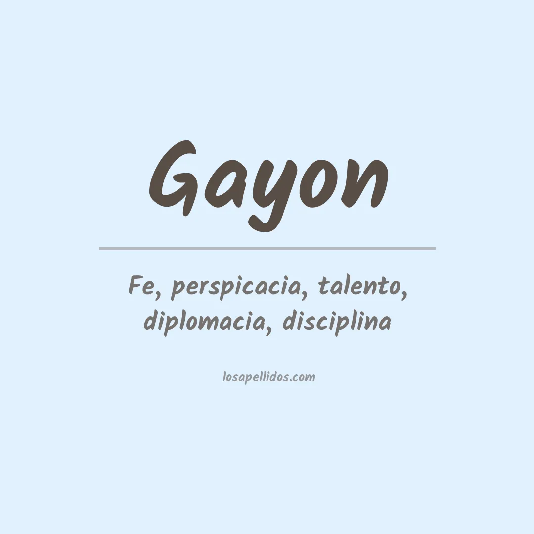 Apellido Gayon