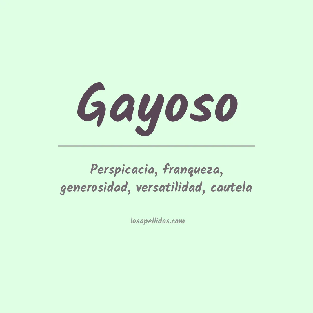 Apellido Gayoso