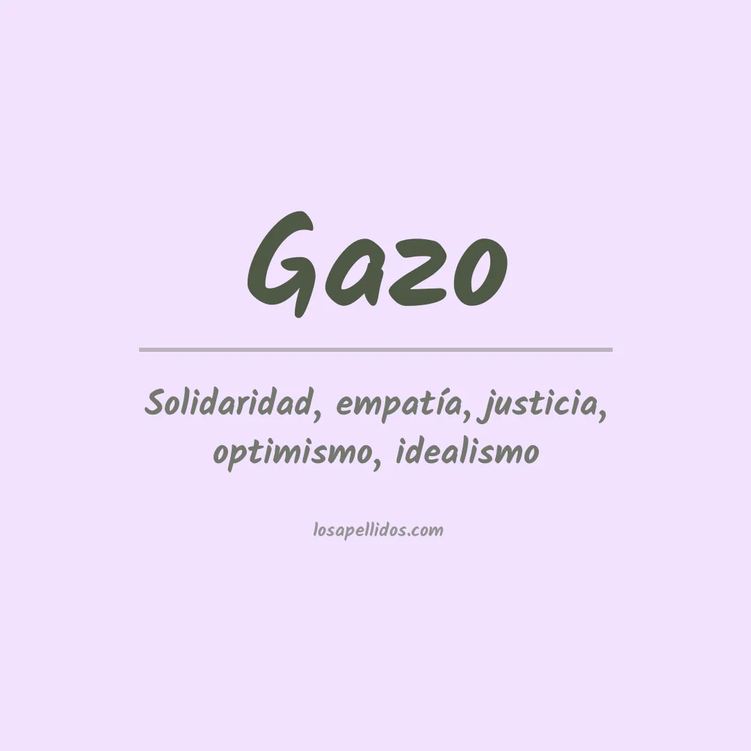 Apellido Gazo