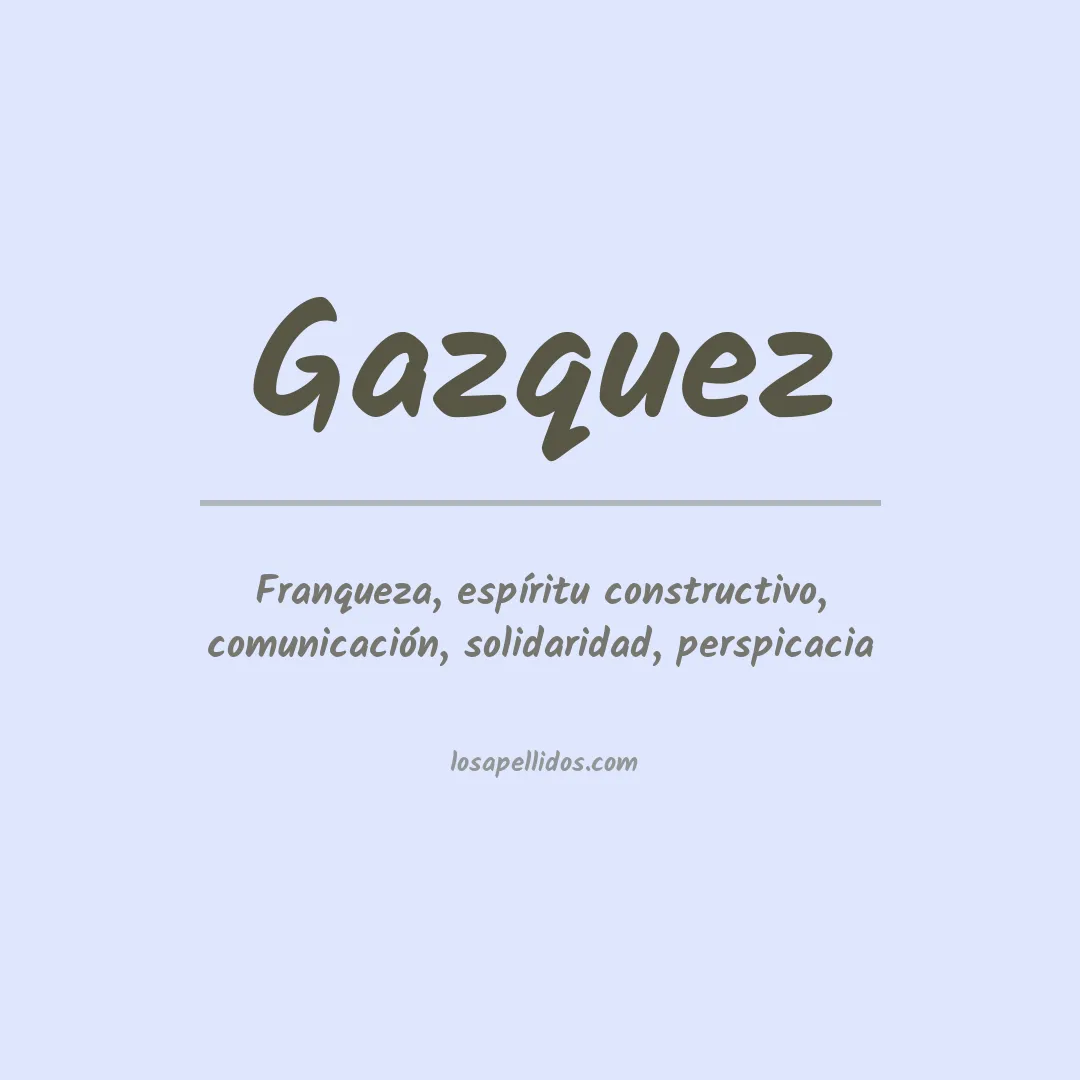 Apellido Gazquez