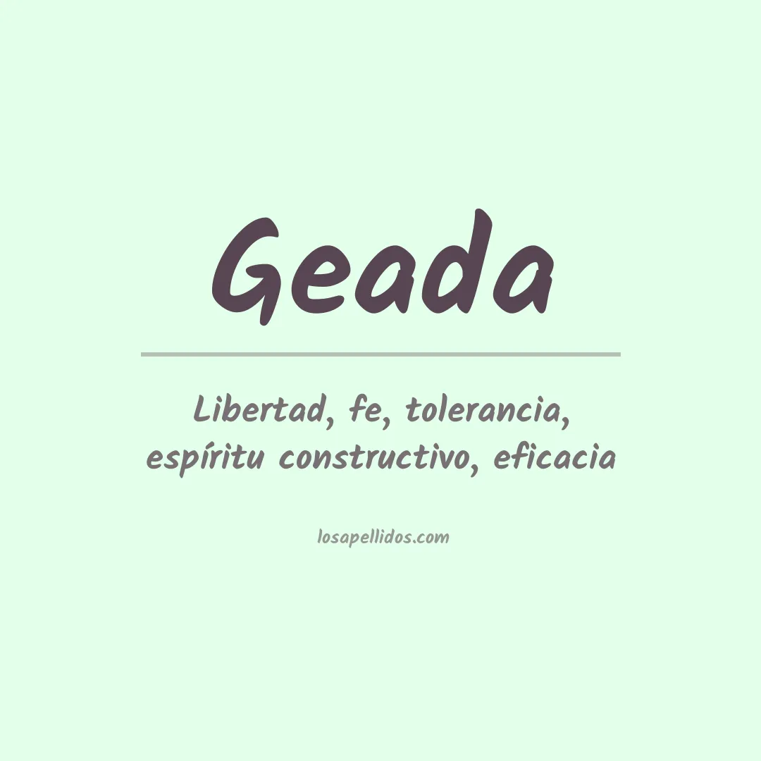 Apellido Geada