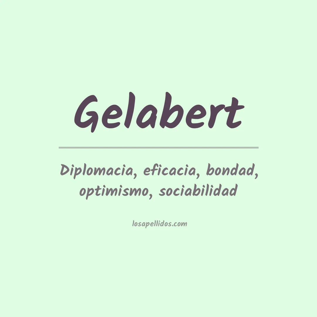 Apellido Gelabert