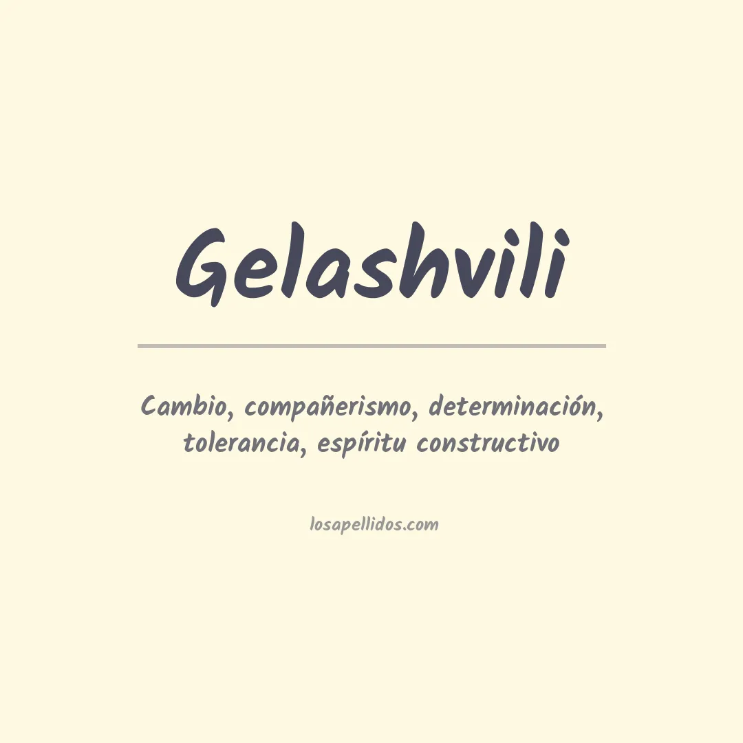 Apellido Gelashvili