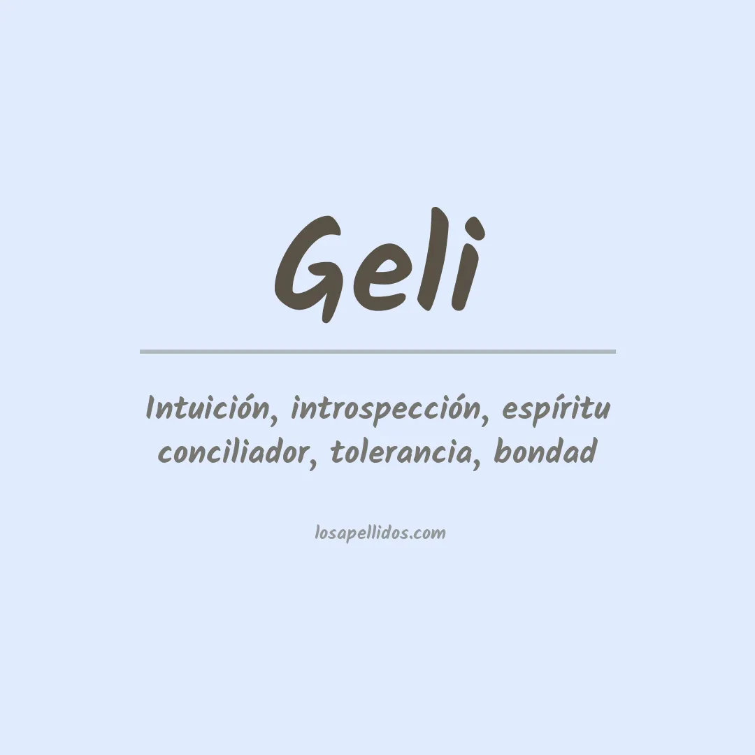 Apellido Geli