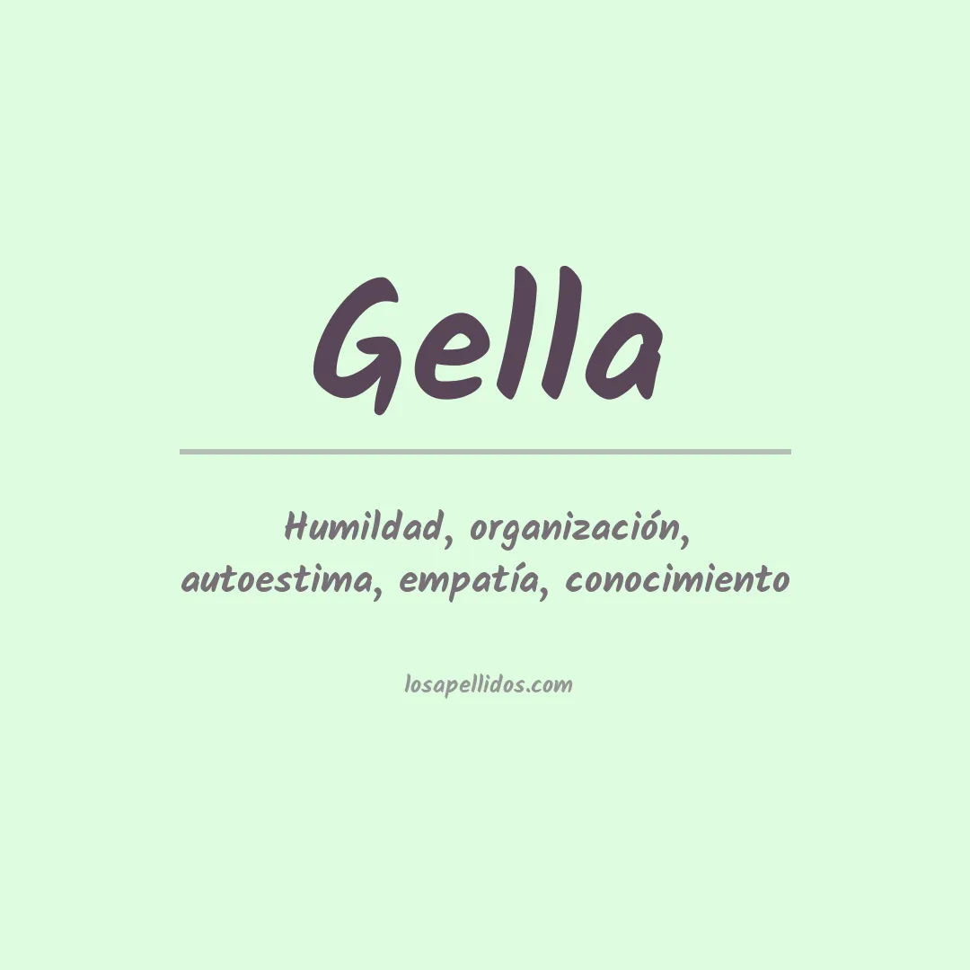 Apellido Gella