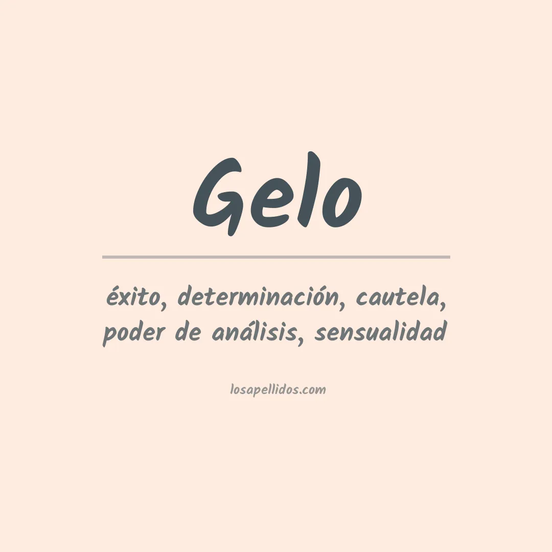 Apellido Gelo