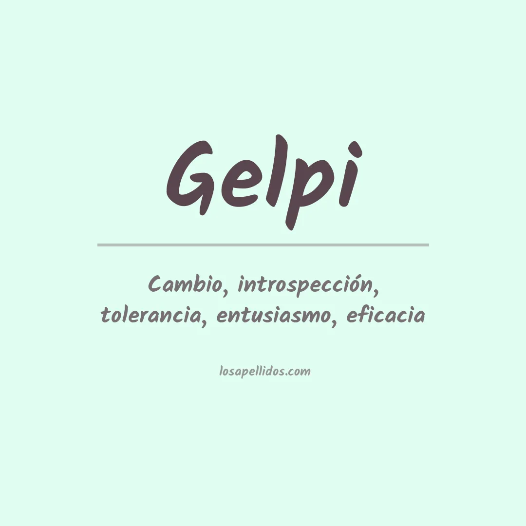 Apellido Gelpi