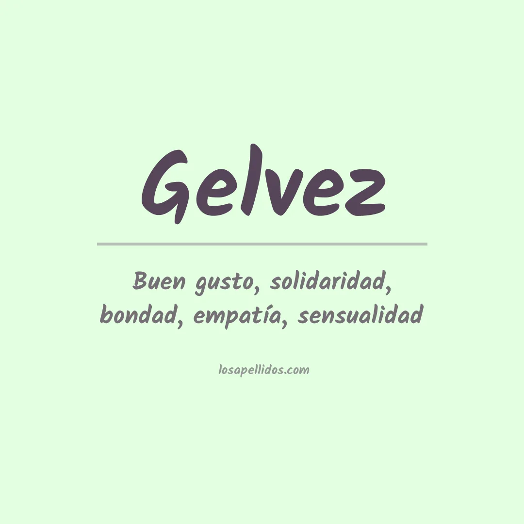Apellido Gelvez