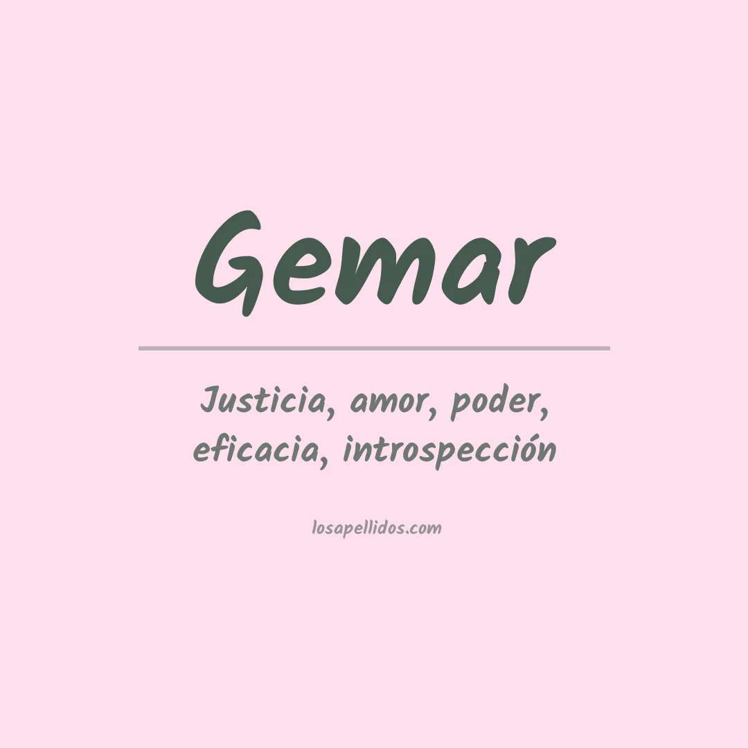 Apellido Gemar