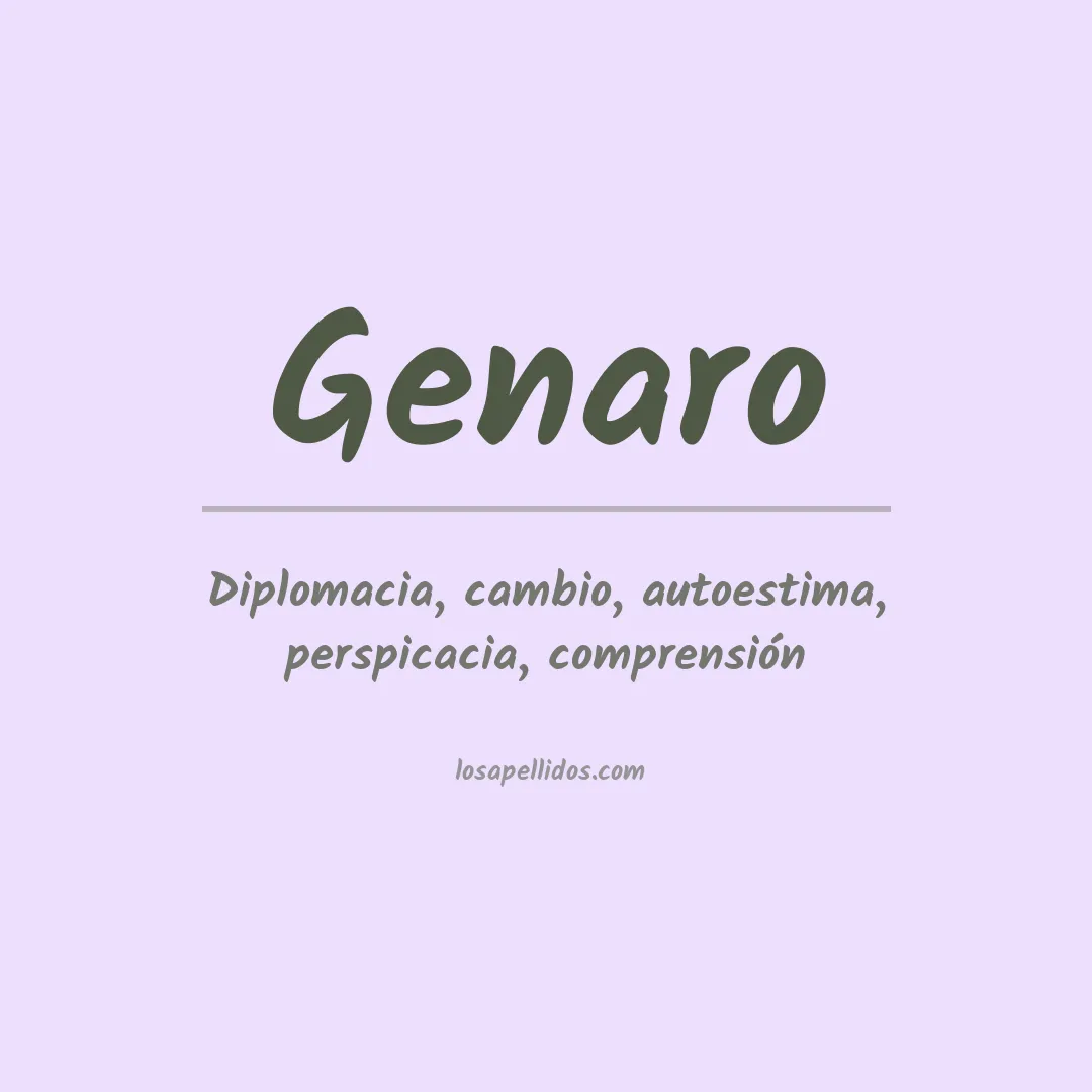 Significado del Apellido Genaro