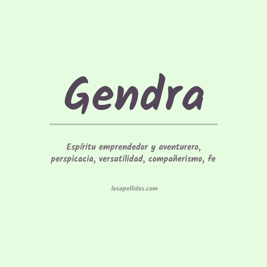 Apellido Gendra