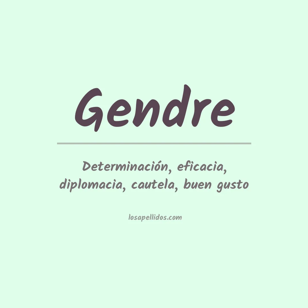 Apellido Gendre