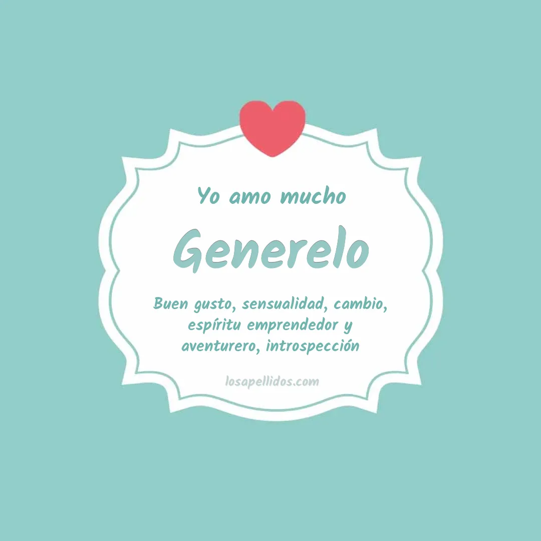 Yo amo mucho Generelo