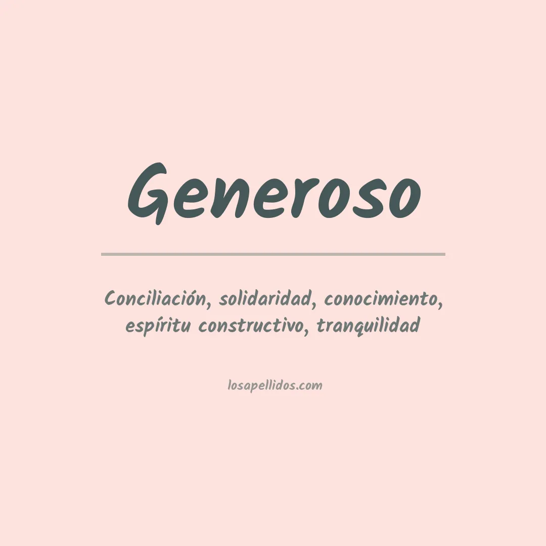 Apellido Generoso