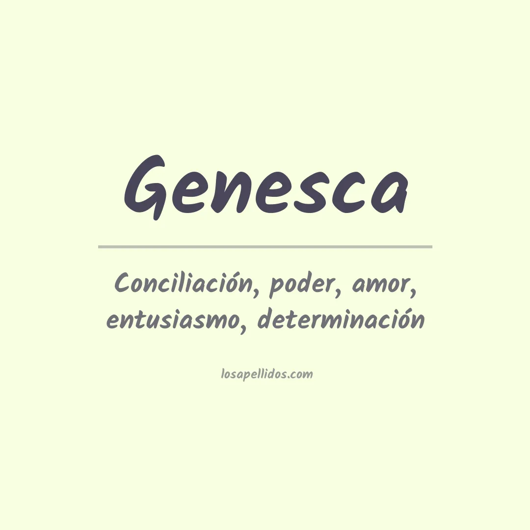 Apellido Genesca