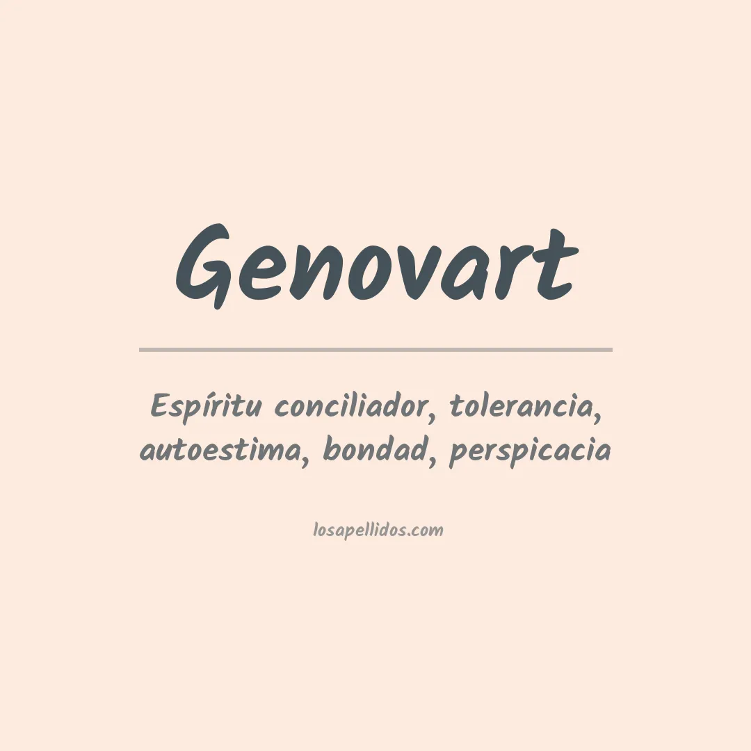 Significado del Apellido Genovart