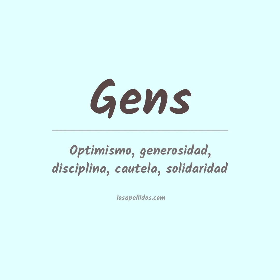 Apellido Gens