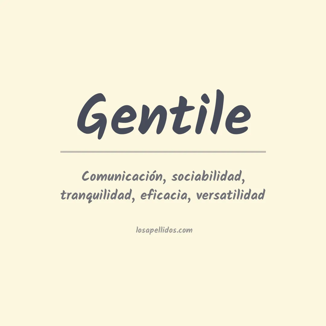 Apellido Gentile