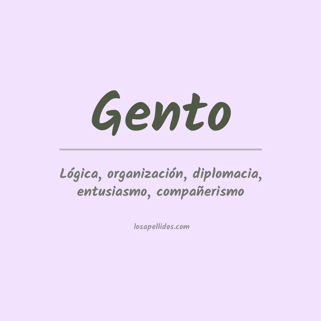 Apellido Gento