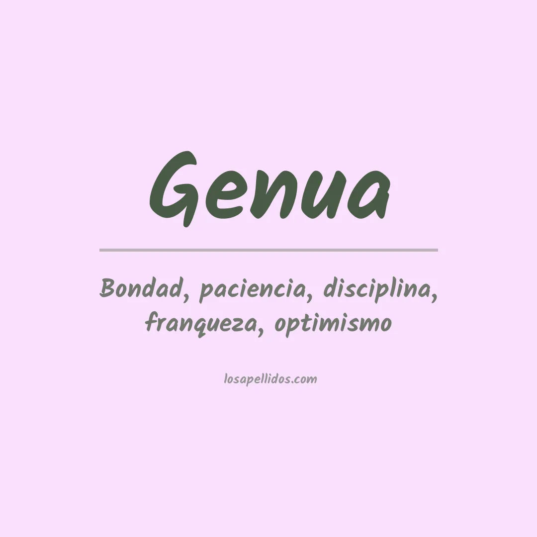 Apellido Genua