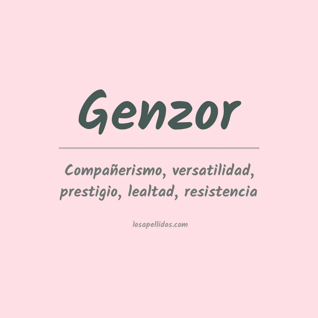 Apellido Genzor