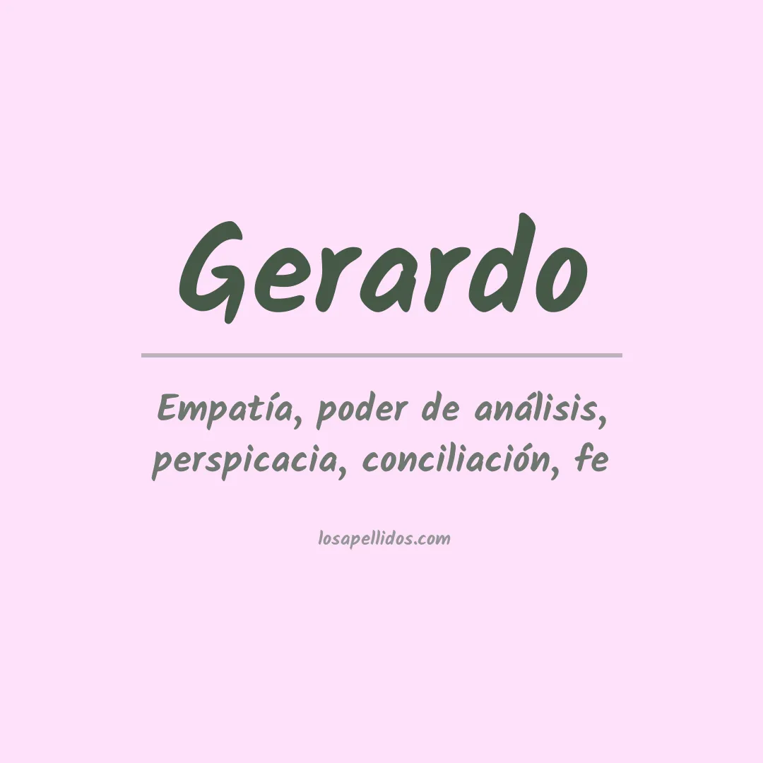 Apellido Gerardo