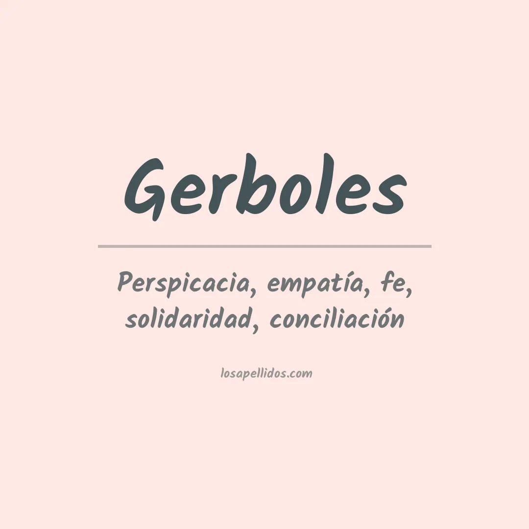 Apellido Gerboles