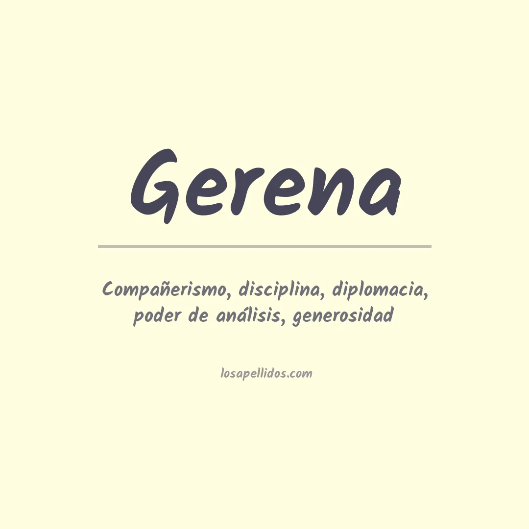 Apellido Gerena