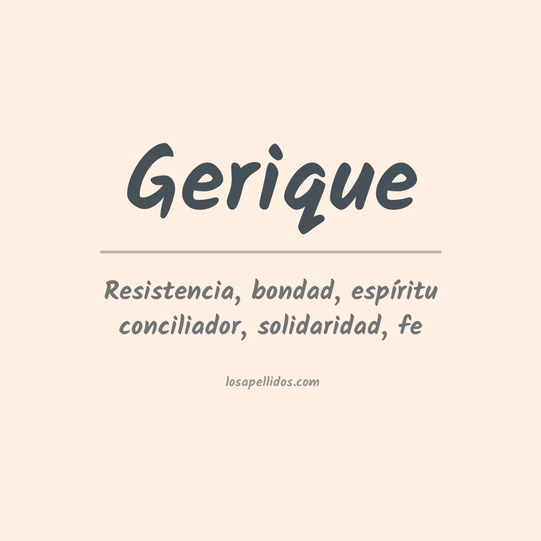 Apellido Gerique