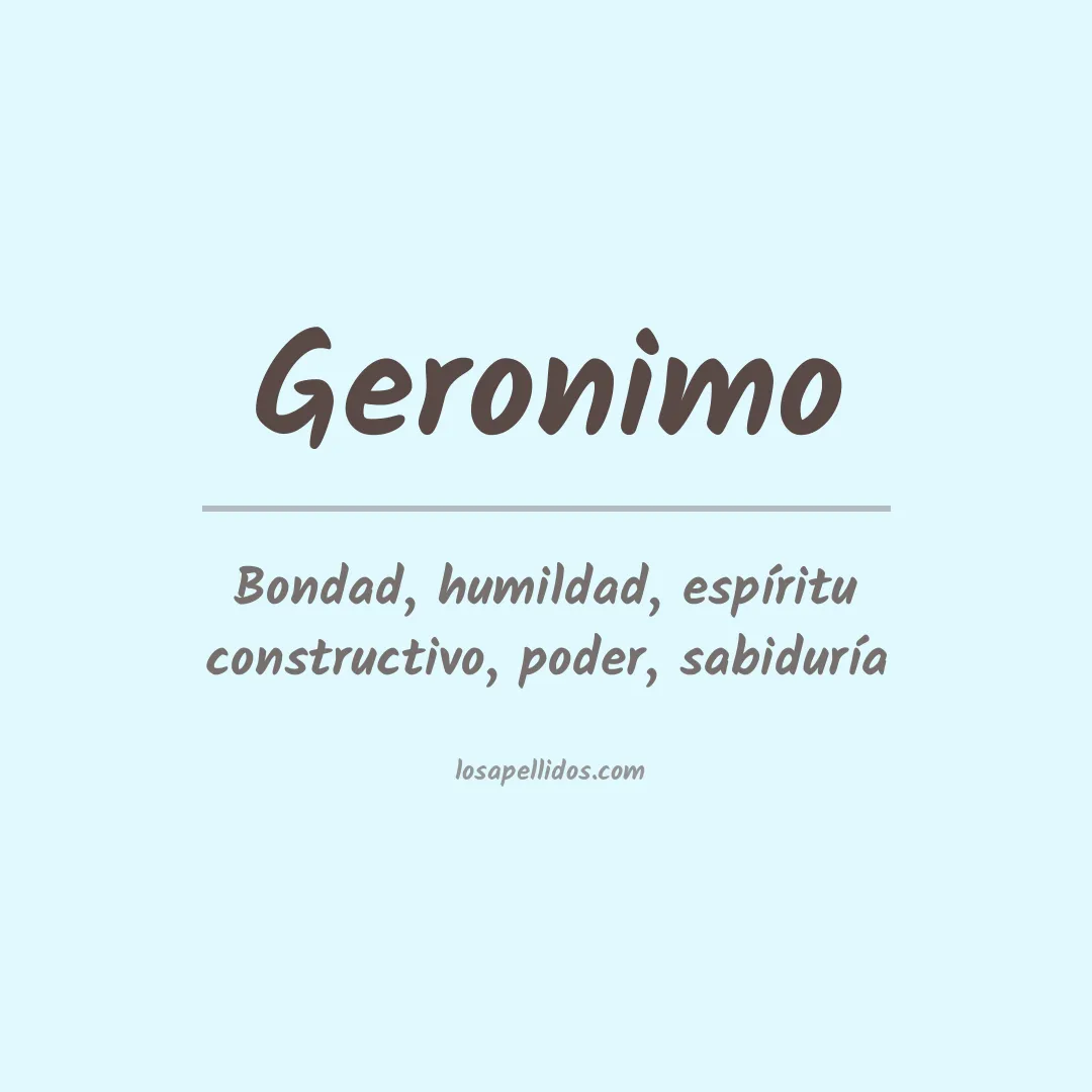 Apellido Geronimo