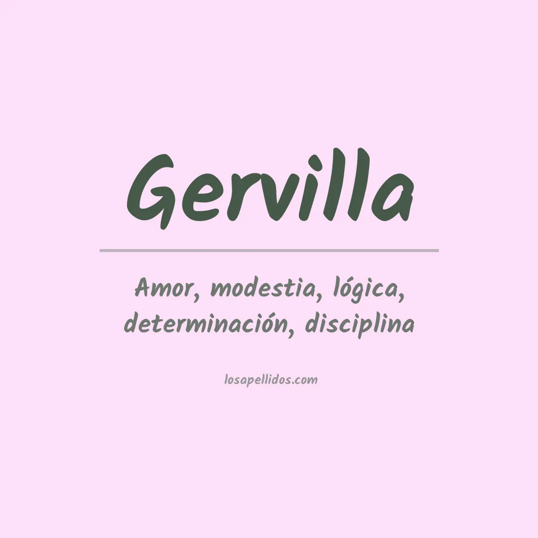 Apellido Gervilla