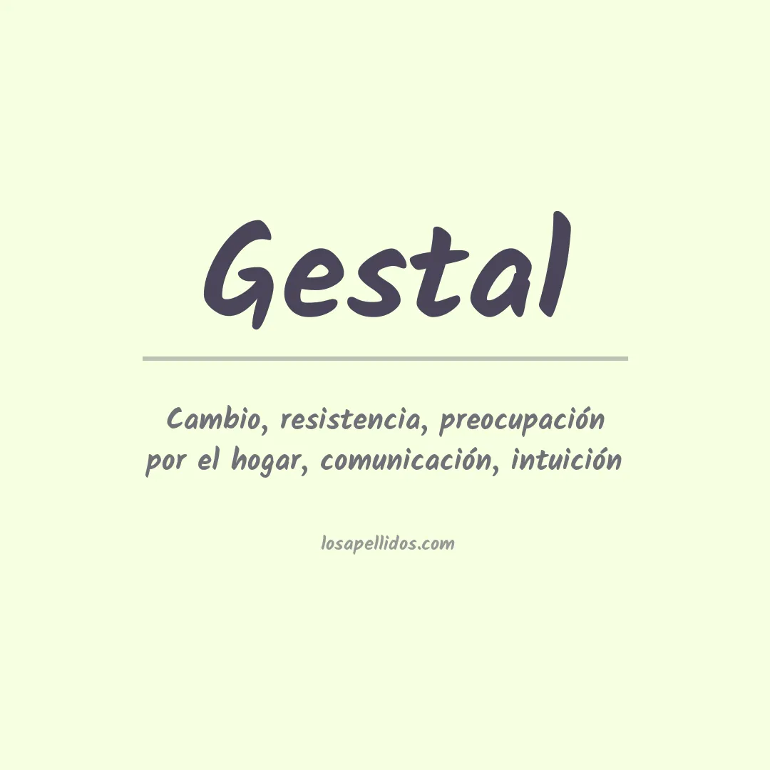 Apellido Gestal
