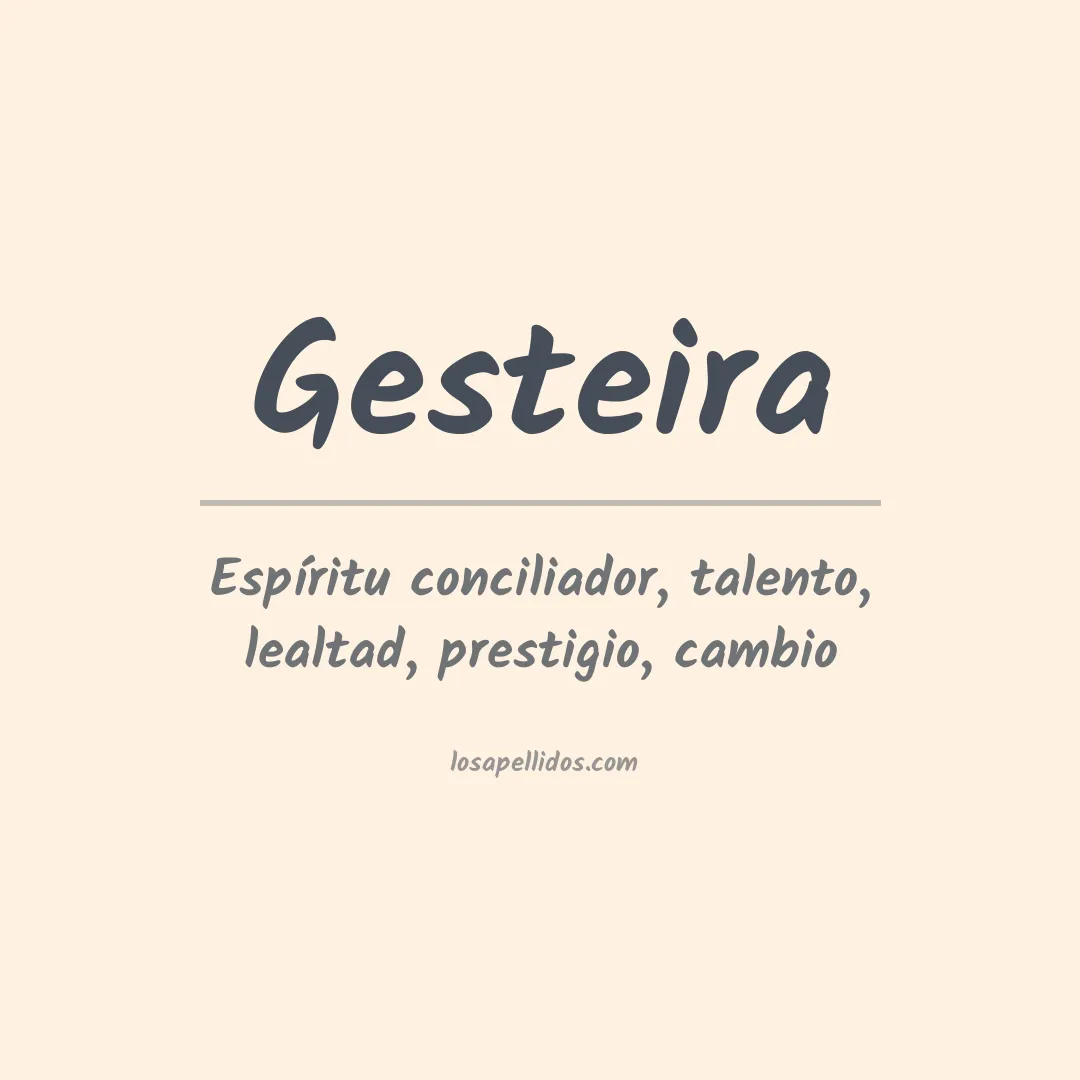Apellido Gesteira