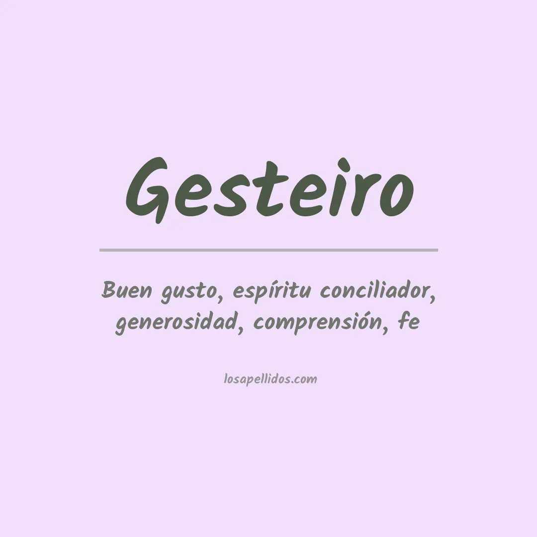 Apellido Gesteiro