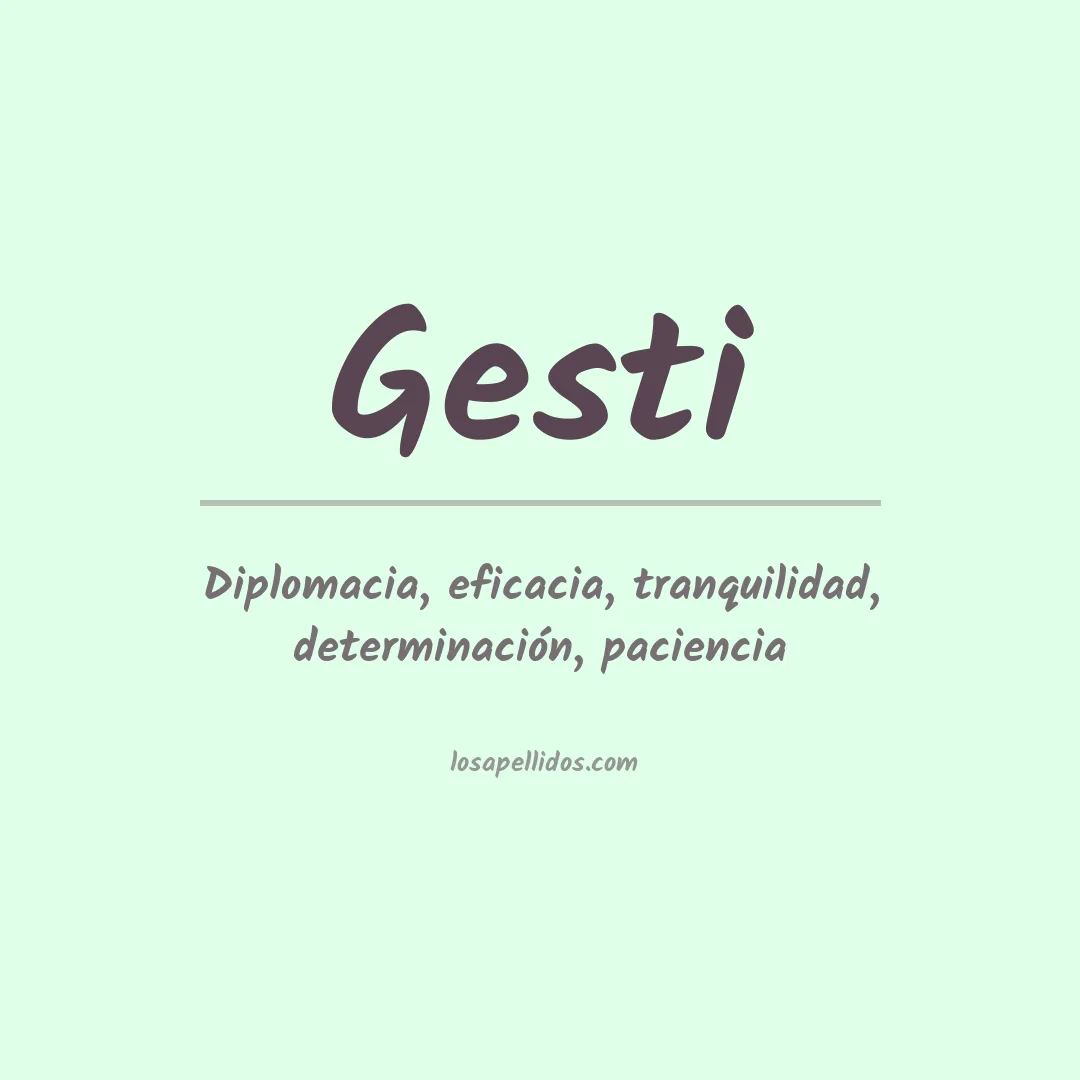 Apellido Gesti