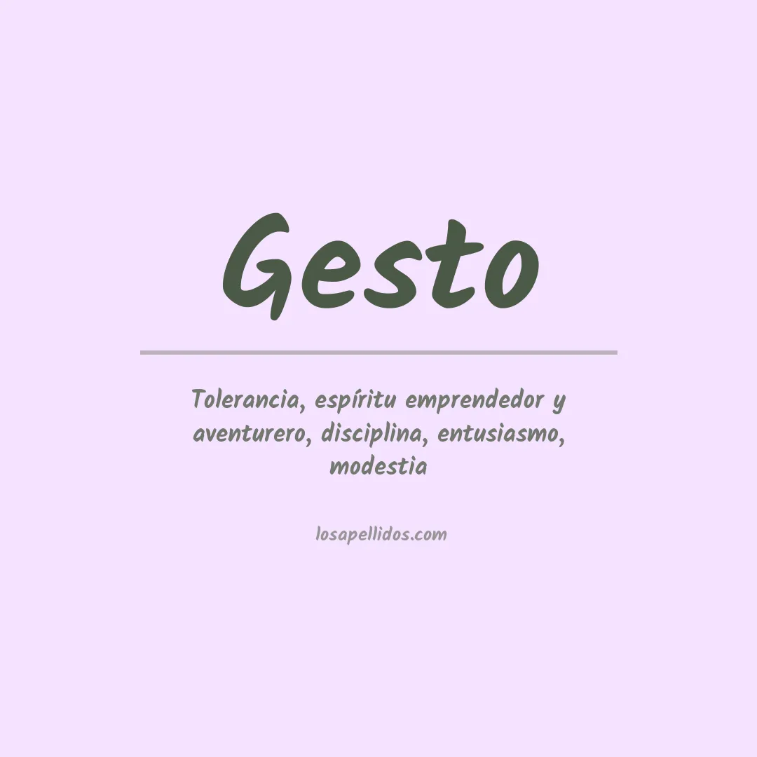 Apellido Gesto