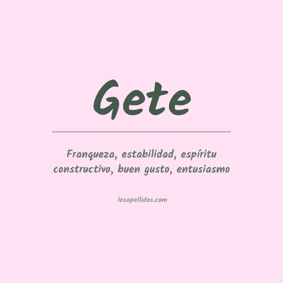Apellido Gete