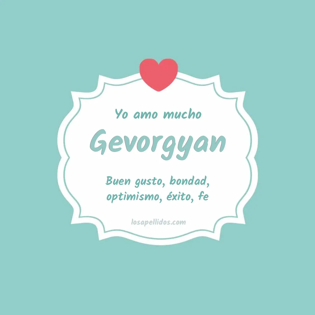 Yo amo mucho Gevorgyan