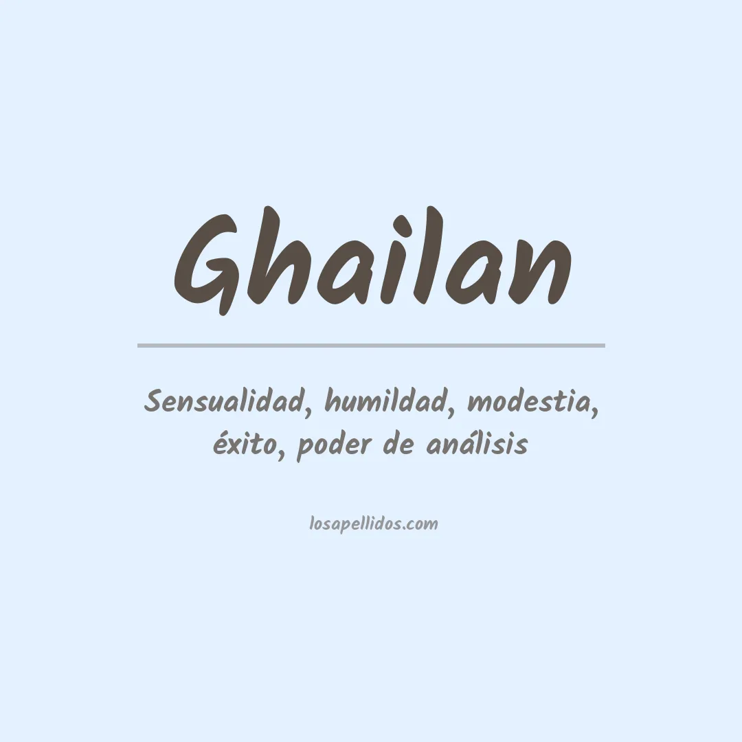 Apellido Ghailan