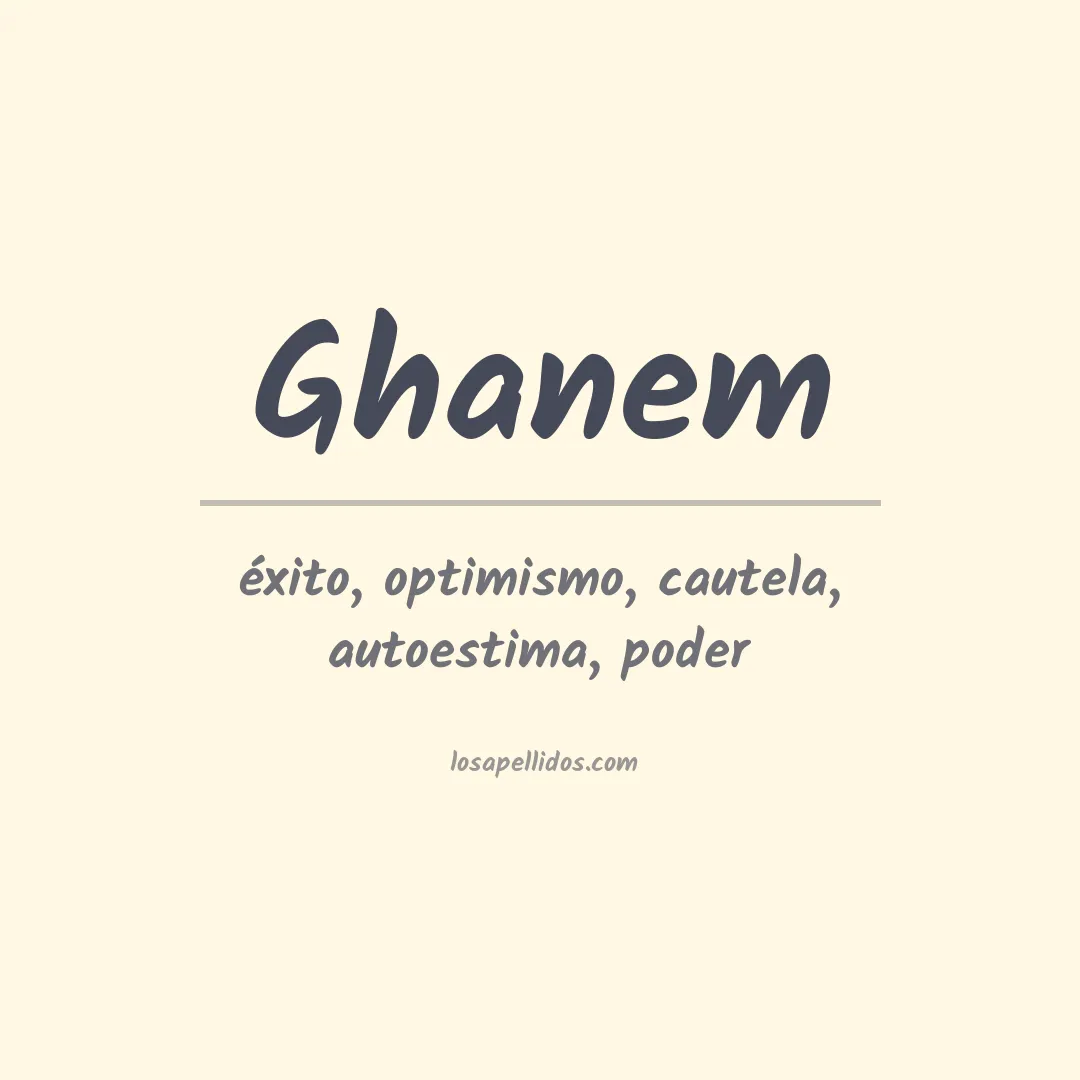 Apellido Ghanem