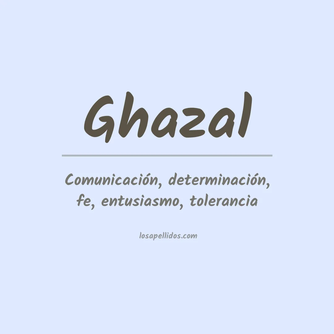 Apellido Ghazal